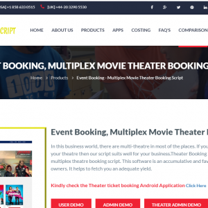 Multiplex Movie Theater Booking Script 