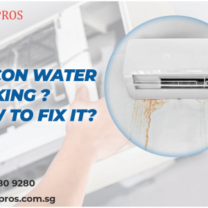 Aircon water leaking ? How to fix it?