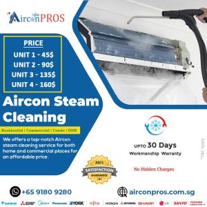 Best Aircon steam cleaning