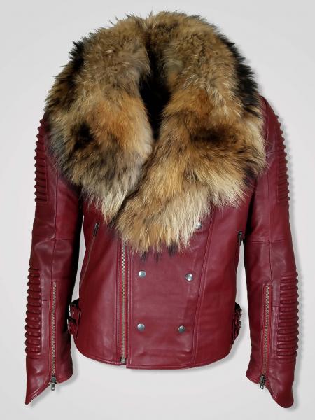 how to put a fur collar on a jacket