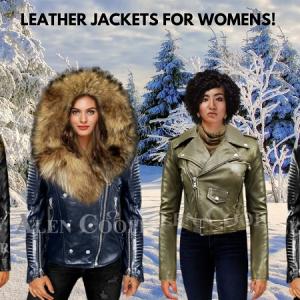 Impressive Moto Leather Jacket with Real Raccoon Fur and Sable Fur Outerwear for Fashionable Women