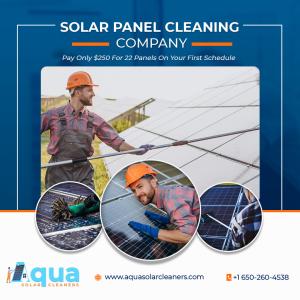 Aqua Solar Panels Cleaning Company California | Book Now