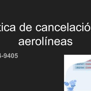 Politica De Cancelacion De Avianca