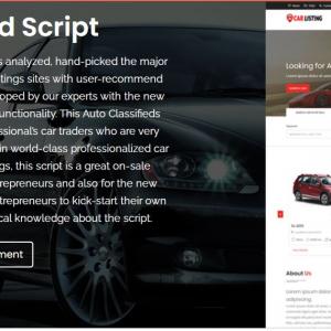 Readymade php Car Classified Script