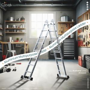 Aluminium Multipurpose ladder from corvids india