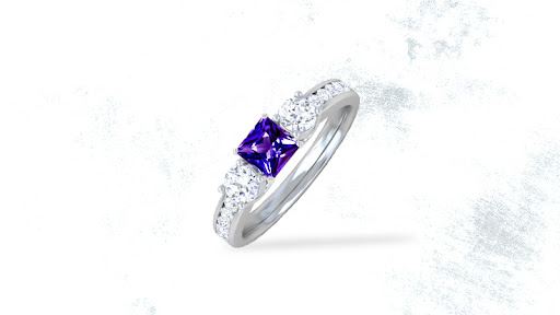 Princess Cut Tanzanite Ring
