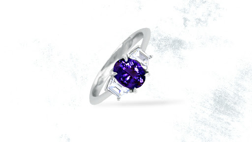 Oval Cut Tanzanite Ring