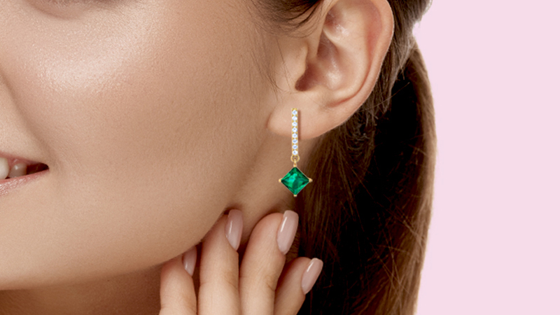 emerald earrings