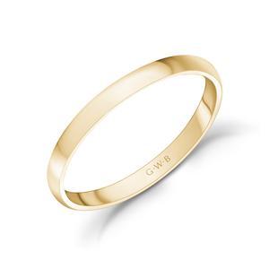 2mm Gold Wedding Band will Add More Flavors for the Wedding Day!