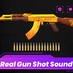 Real gun sounds, sound game with 100+ weapon sounds of gunshot with simulation.