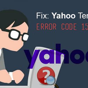 Fix: Yahoo Temporary Error Code 15