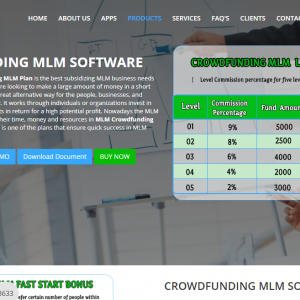 Software For Crowdfunding MLM Plan :