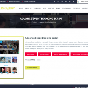 Get Your Php Event  Booking Script !