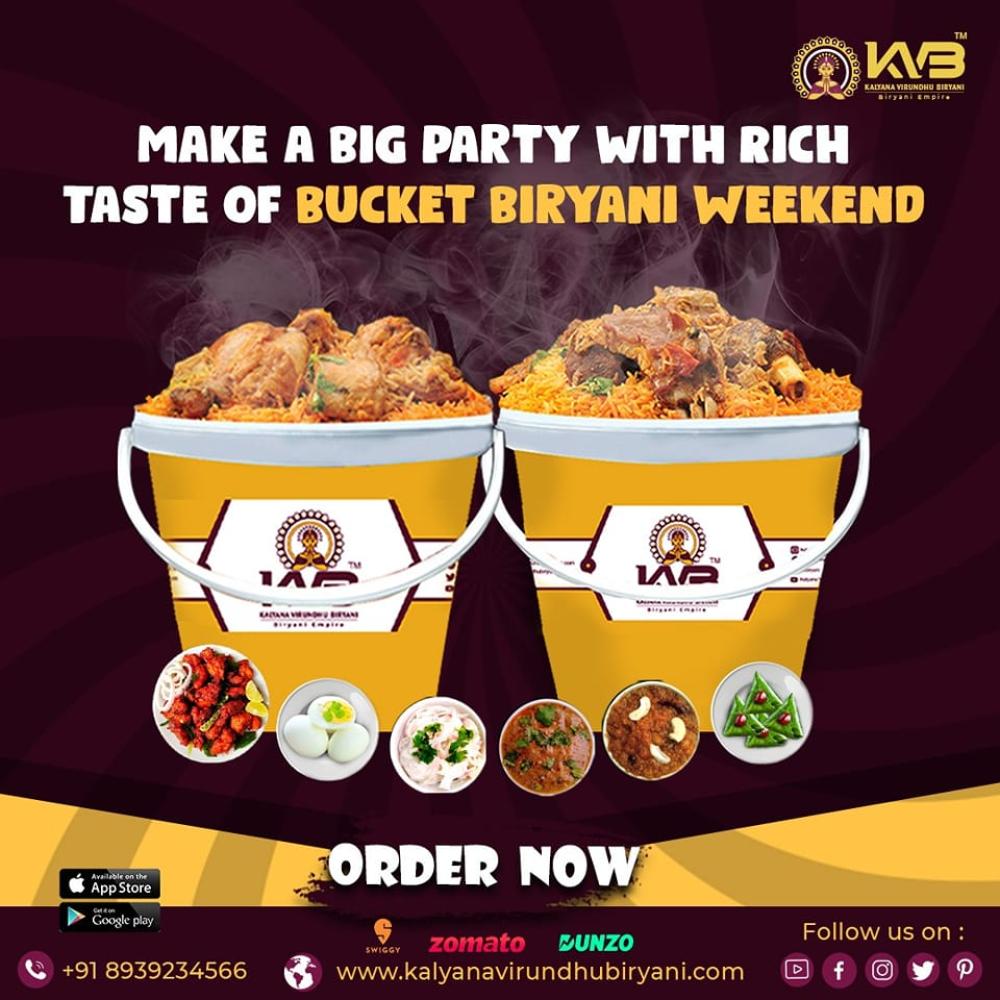 biryani bucket chennai | Kalyana Virundhu Biryani_|KVB|