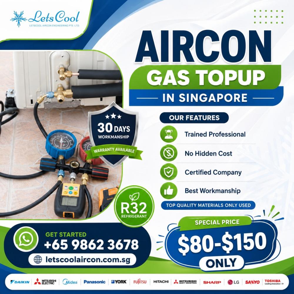 How do I know if my aircon needs a gas top-up?
