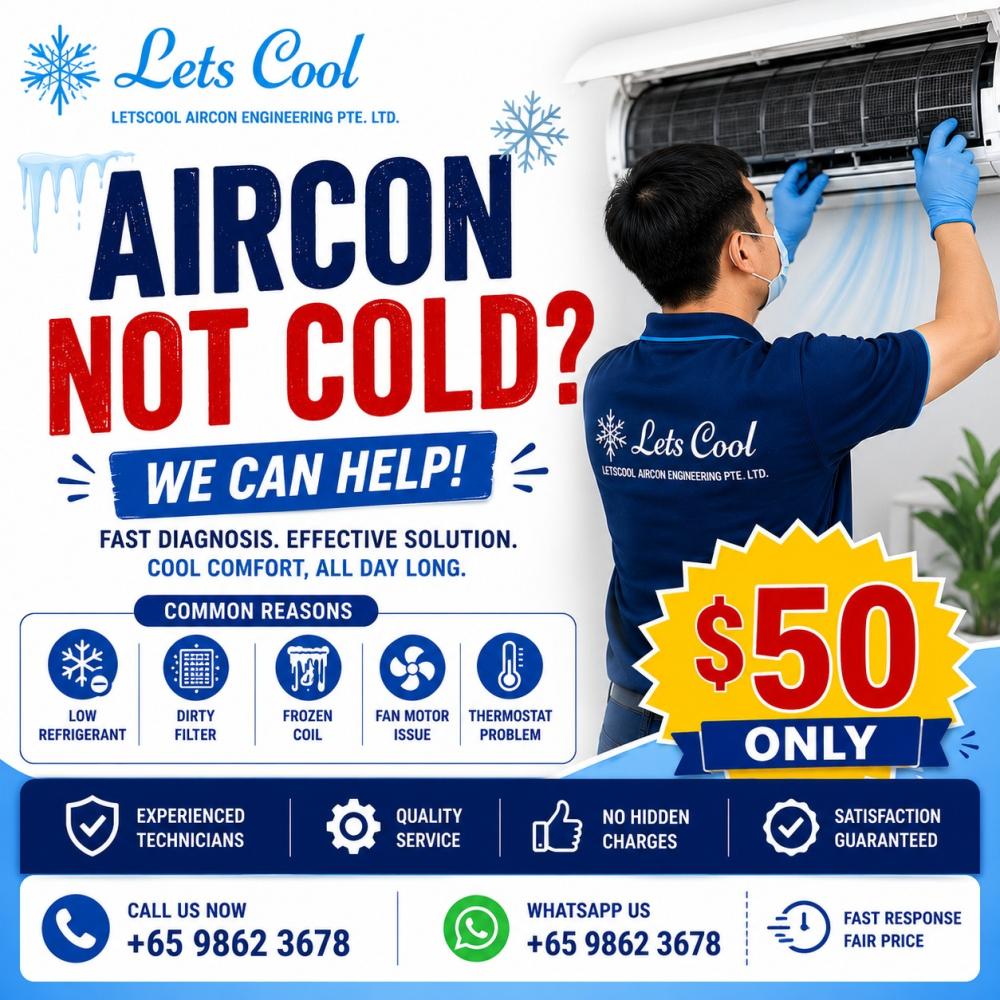 How long does it take to fix an aircon that is not cold?