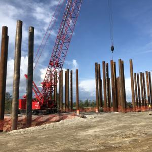 Construction and technical key points of the lock steel pipe pile
