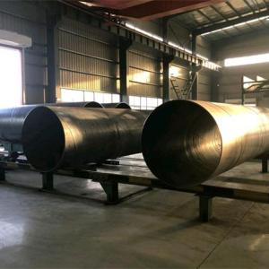 Spiral steel pipe production process