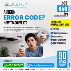 Can I reset an aircon error code?