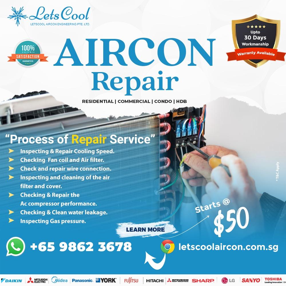 Public Holiday Aircon Repair SG Available