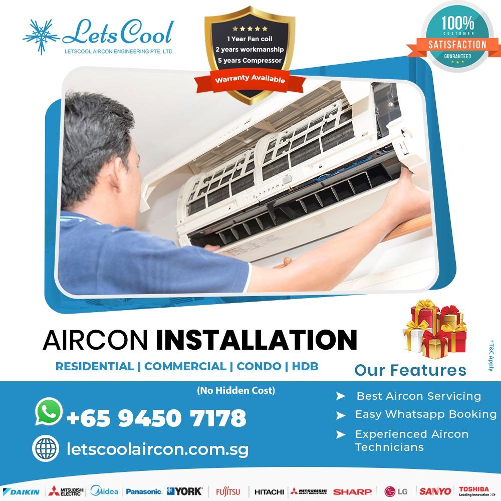 How much does aircon installation cost in Singapore?