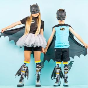 Batman Socks for Book Week, Costume Days and Superhero Parties