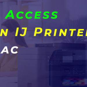 How Do I Access the Canon IJ Printer Utility-Mac