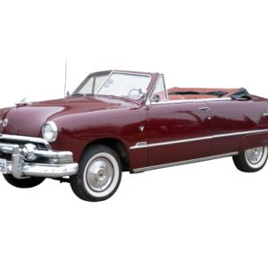 A 1951 Red Ford Convertible and A Ford Monarch Dealer Sign are in Miller & Miller's March 11 Auction