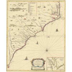 Early First State Map of The Carolinas from 1685 Brings $29,325 in Old World Auctions' Auction #196