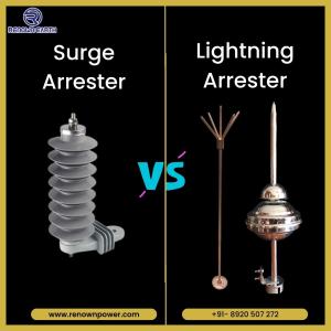 What is the difference between a surge arrester and a lightning arrester?