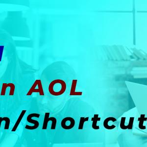 How Do I Create an AOL Gold Icon Shortcut