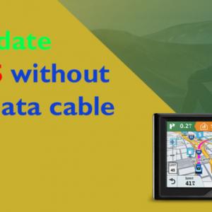 How do I update Garmin GPS without using USB Data cable