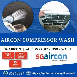 Aircon compressor wash