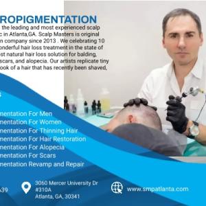 Scalp Micropigmentation For Women With Dispersed Hair Thinning And Female Pattern Baldness