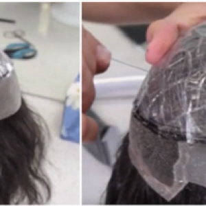 The easiest method to Cut A Mens Hair System Base right Size