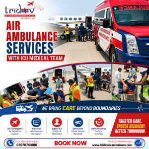 ICU Air Ambulance Services in Patna with Advanced Life Support