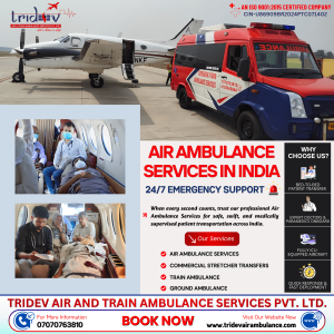 State-of-the-Art Medical Aircraft of Tridev Air Ambulance Services in Delhi Ready for Transportation