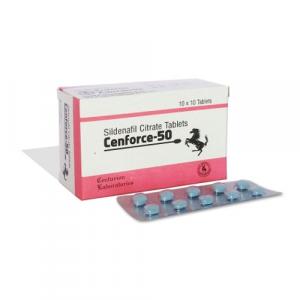 Cenforce 50 (Sildenafil) : Cure of ED problem					